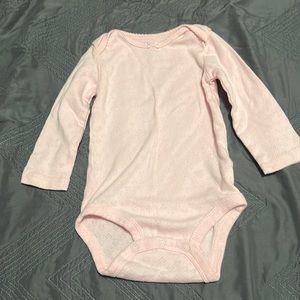 Pink long sleeve onesie